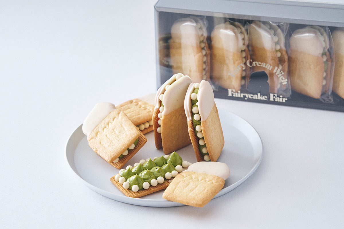 抹茶ホワイトラテ生バターサンド発売 – Fairycake Fair