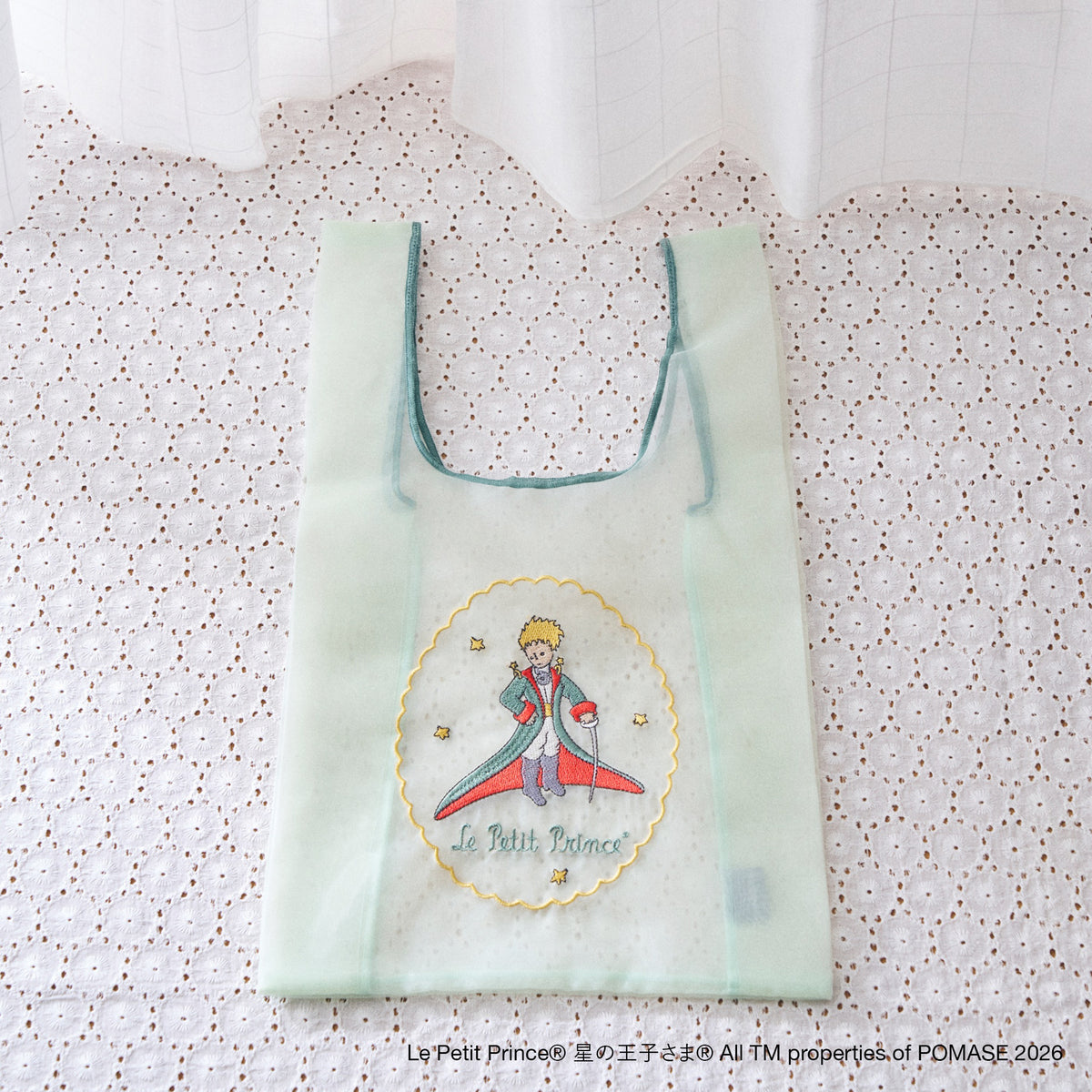 11/1発売【星の王子さま】あかりのオーガンジー刺繍バッグ