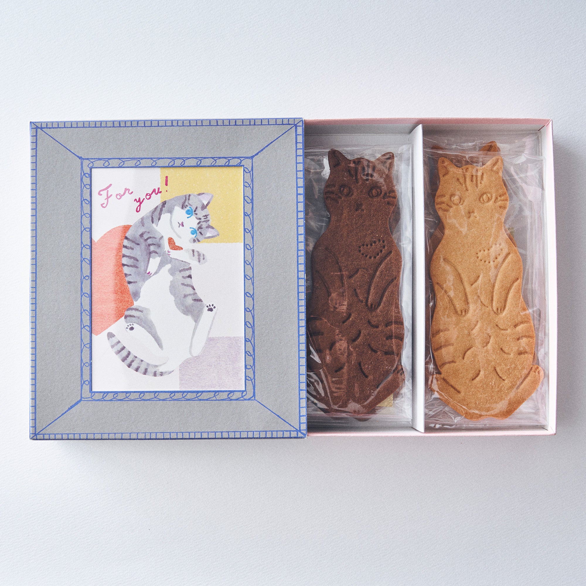 【販売休止中】LetterBOX cat cookie ネコクッキーレターボックス For you!オリジナルカード付き