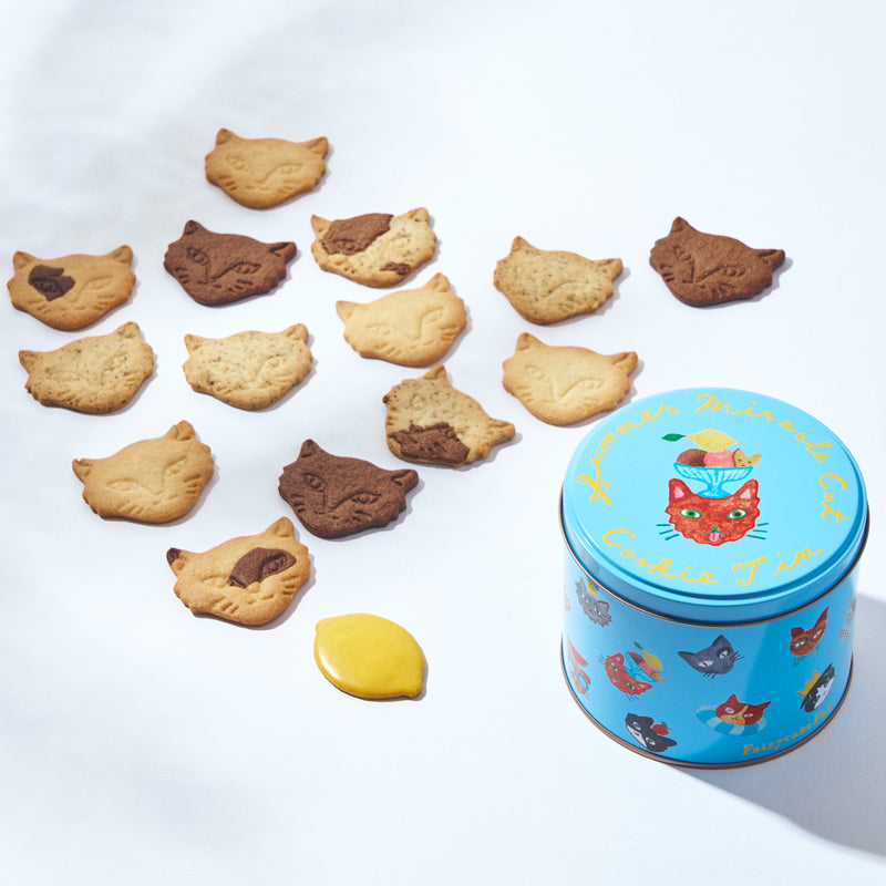 【期間限定】Summer Miracle Cat Cookie Tin (神様のいたずらサマーネコクッキー缶)