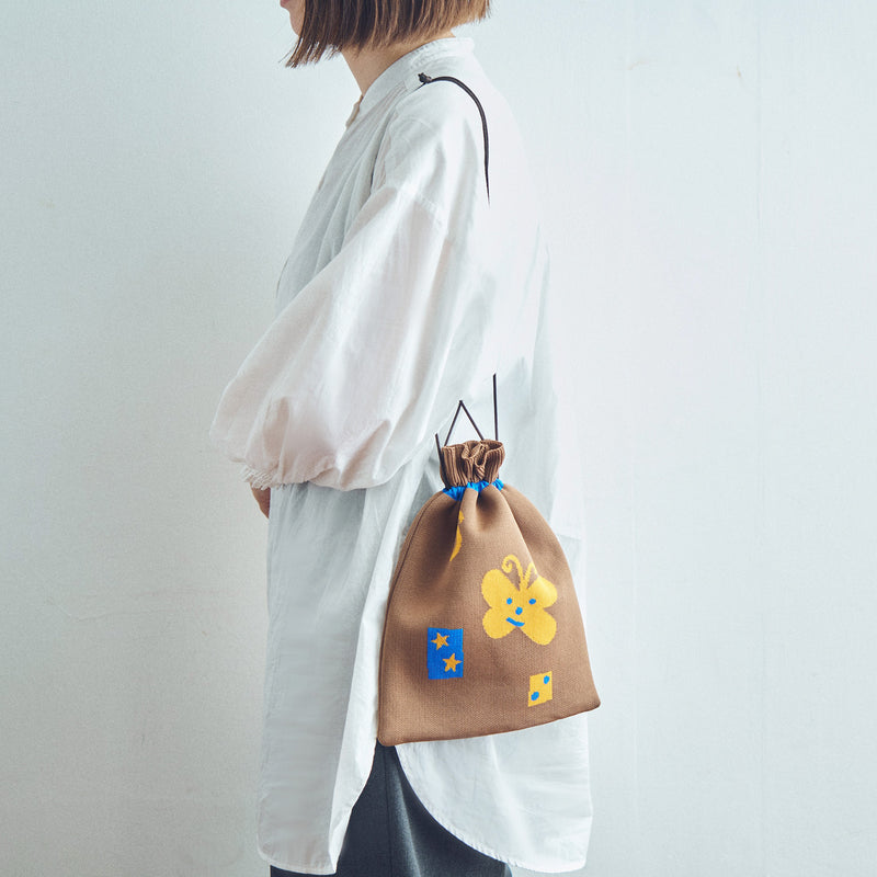 【opnner】Tiny Pocket Collage ビスケット缶とドローストリングバッグのセット