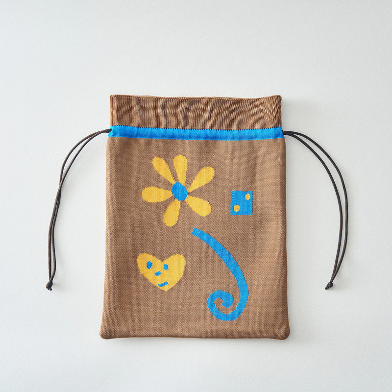 【opnner】Tiny Pocket Collage ビスケット缶とドローストリングバッグのセット