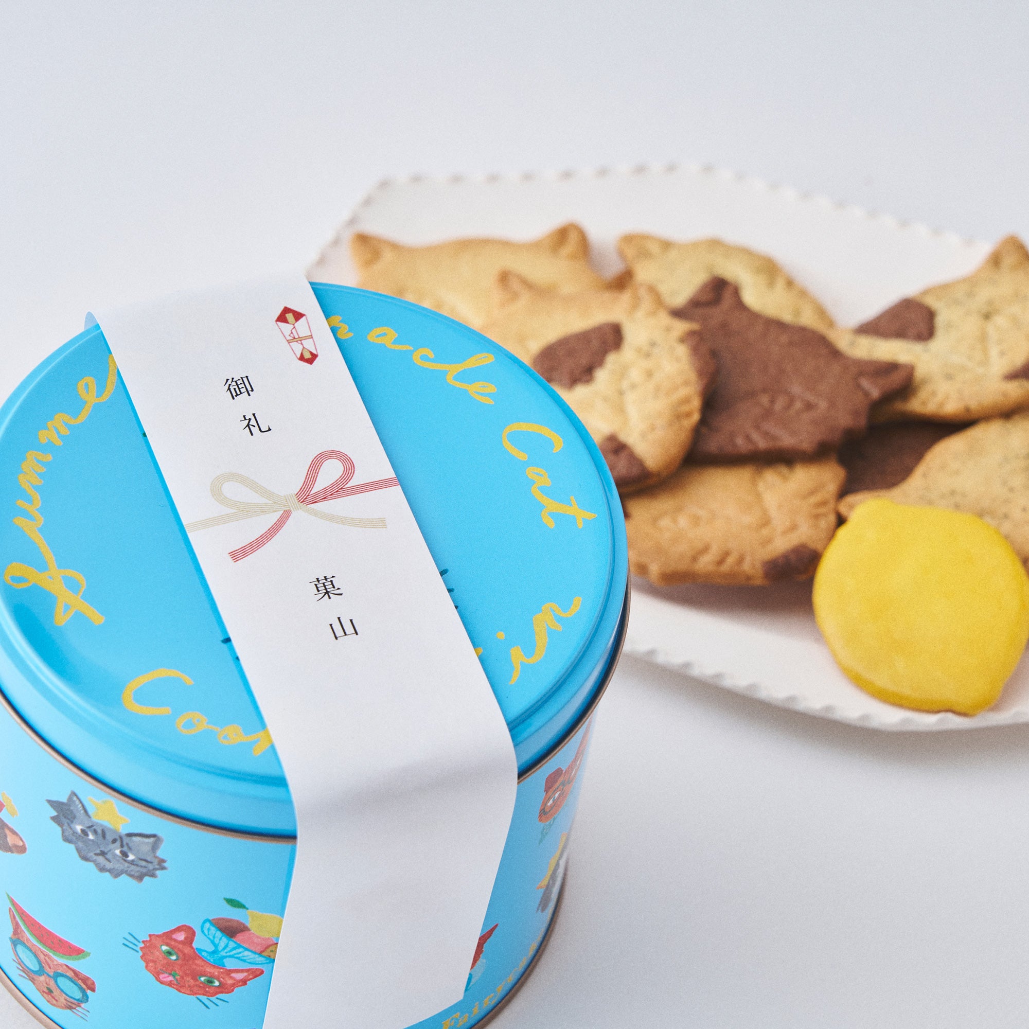 【期間限定】Summer Miracle Cat Cookie Tin (神様のいたずらサマーネコクッキー缶)