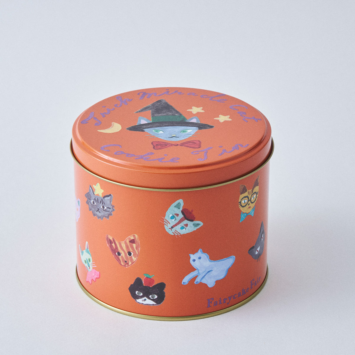 10/1発売開始【期間限定】Trick Miracle Cat Cookie Tin (神様のいたずらトリックネコクッキー缶)