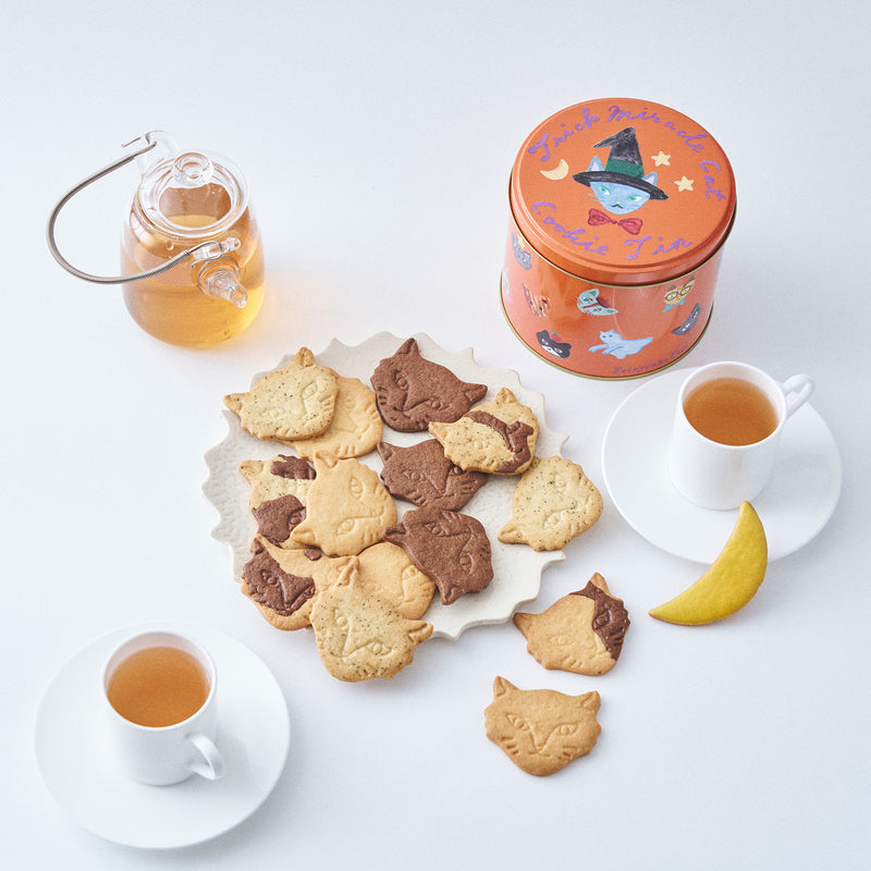 9/1発売【期間限定】Trick Miracle Cat Cookie Tin (神様のいたずらトリックネコクッキー缶)