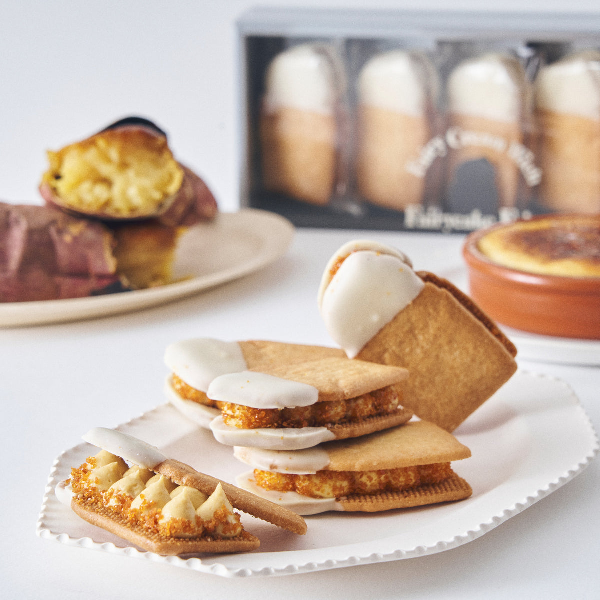 【期間限定】フェアリークリームウィッチ 生バターサンド 3種セット(レーズン・ピスタチオ・安納芋ブリュレ)