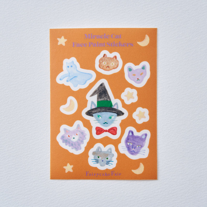 9/1発売【期間限定】Trick Miracle Cat Cookie Tin (神様のいたずらトリックネコクッキー缶) フェイスシール付き