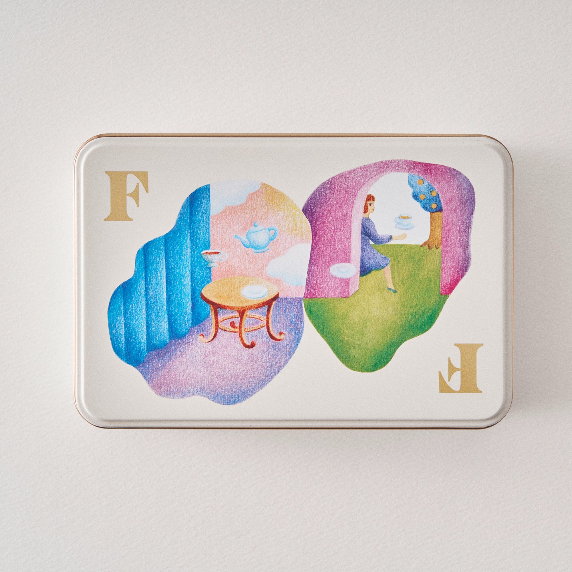 FF biscuits can [tea time]<br>ティータイムのとびら缶