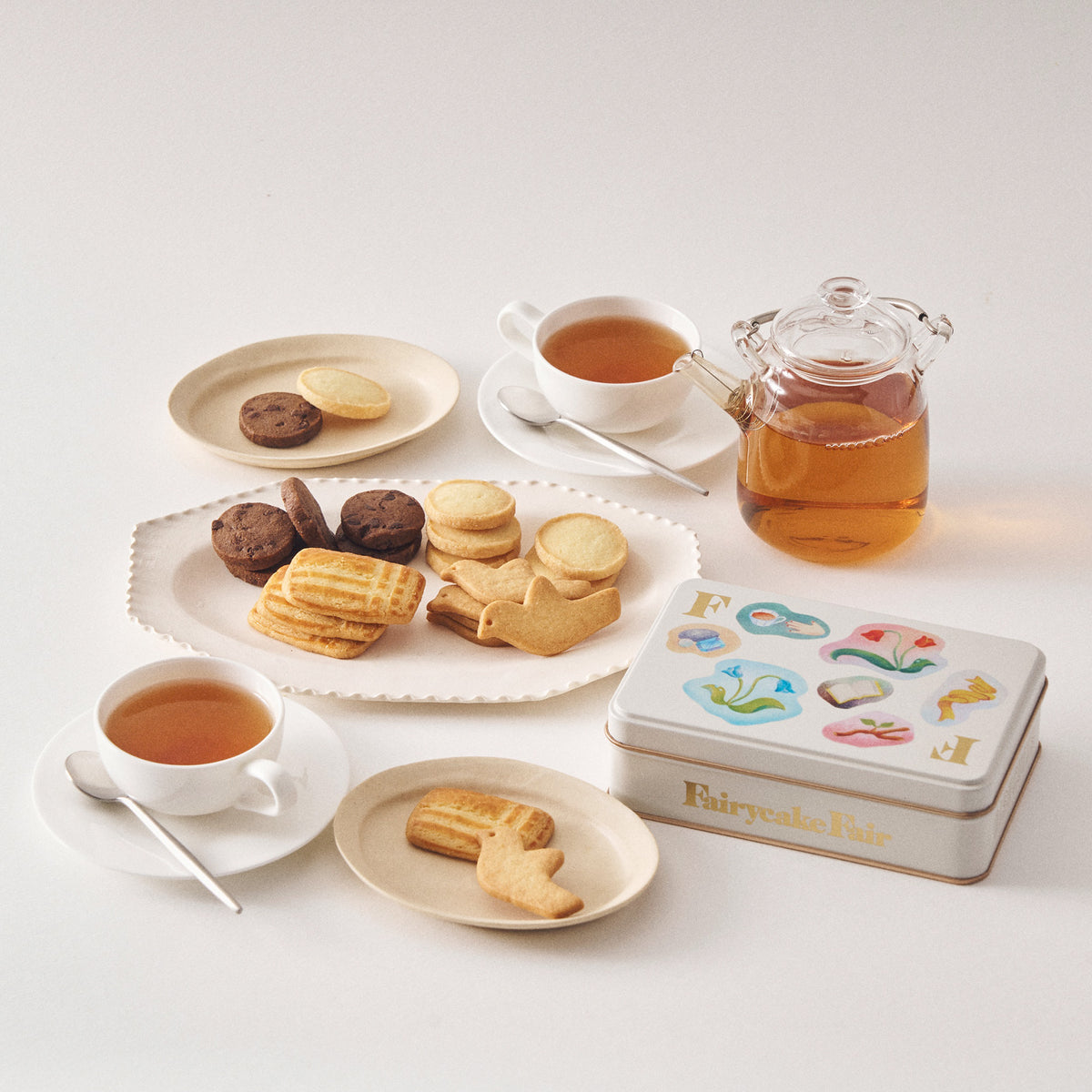 プチカドー&紅茶セット2 (プチカドー2種/ティーポンド紅茶2種