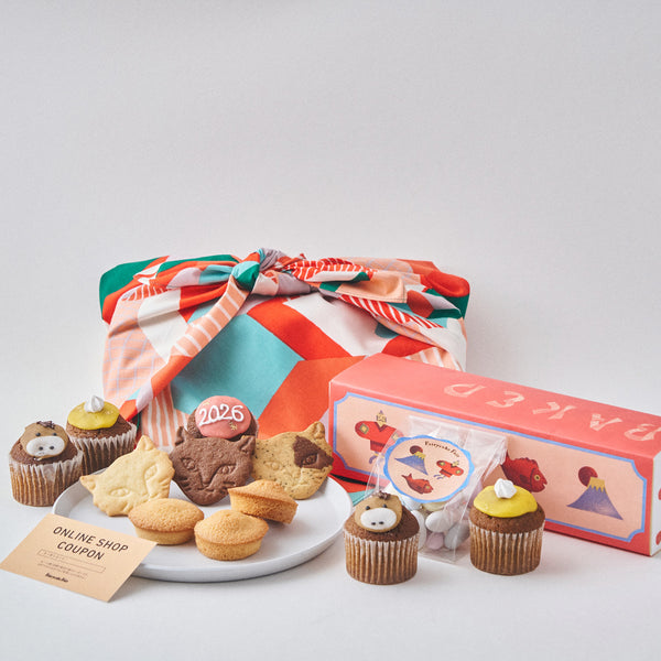 12/3予約受付開始【期間限定】フェアリーケーキフェア新春セット ホームグリーンレッドふろしき