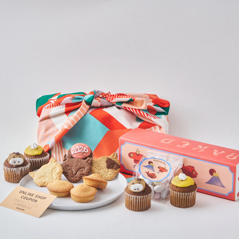 12/3予約受付開始【期間限定】フェアリーケーキフェア新春セット ホームグリーンレッドふろしき