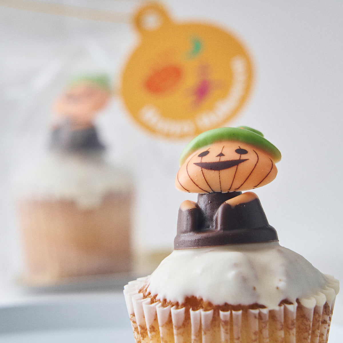 10/1発売開始【期間限定】1CUPCAKE ハロウィンパンプキンくんカップケーキ