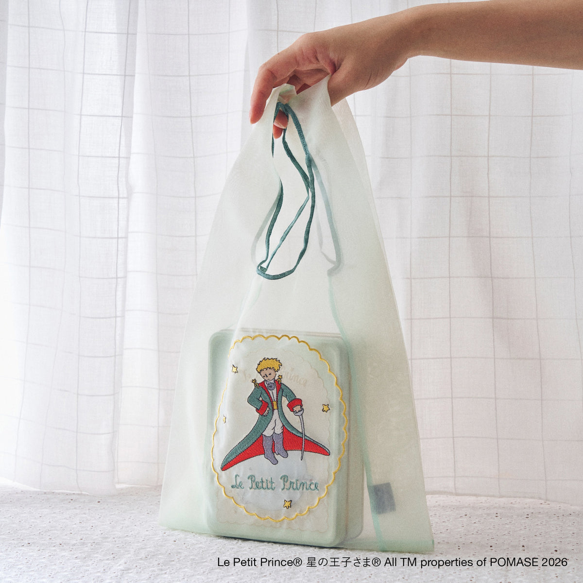 11/1発売【星の王子さま】あかりのオーガンジー刺繍バッグ