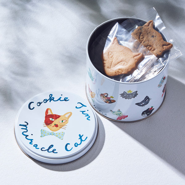 4月1日再販売開始 Miracle Cat Cookie Tin (神様のいたずらネコクッキー缶)