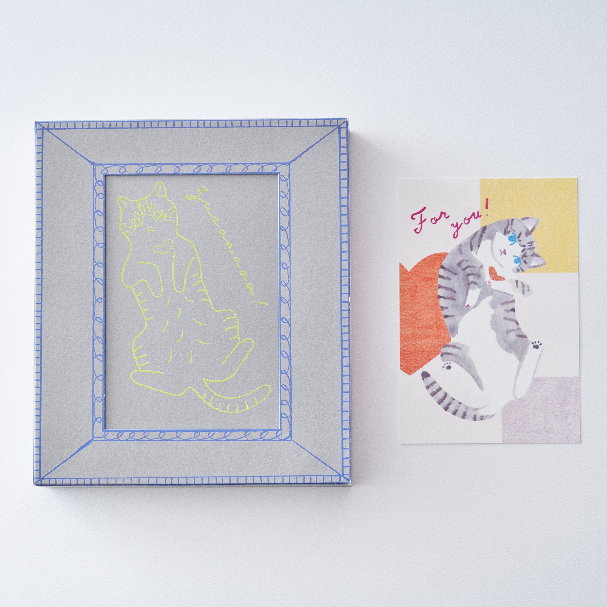 【販売休止中】LetterBOX cat cookie ネコクッキーレターボックス　For you!オリジナルカード付き